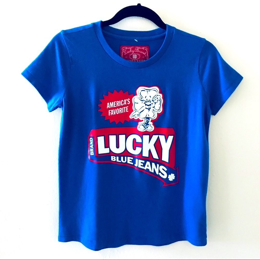 NWOT Retro Lucky Brand Tee Shirt size S